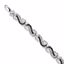 QDX1233 White Night Sterling Silver Diamond Bracelet