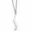 QW322-18 White Ice SS White Ice Swirl Diamond Pendant