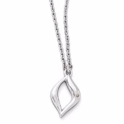 QW336-18 White Ice SS White Ice Diamond Necklace