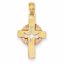 K3767 Confirmation/Communion 14k Two-tone Dove Cross Pendant