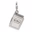QCC517 Amore La Vita Sterling Silver 3-D Enameled Bible w/Lobster Clasp Charm