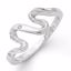 QW287-6 White Ice SS White Ice .01ct. Diamond Ring
