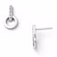 QW202 White Ice SS White Ice .05ct. Diamond Earrings