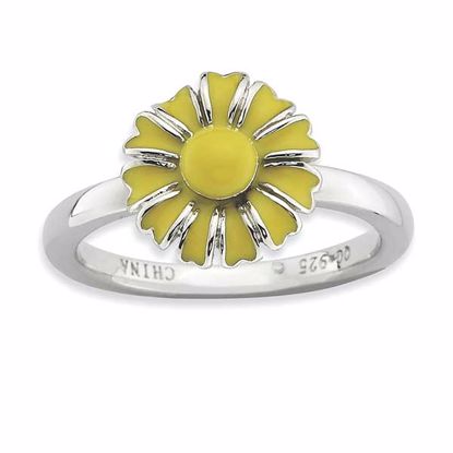 QSK930-9 Stackable Expressions Sterling Silver Stackable Expressions Daisy Ring