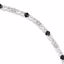 QDX1225 Closeouts Sterling Silver White & Black Diamond Bracelet