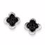 QDX278 White Night Sterling Silver & Rhodium Diamond Earrings