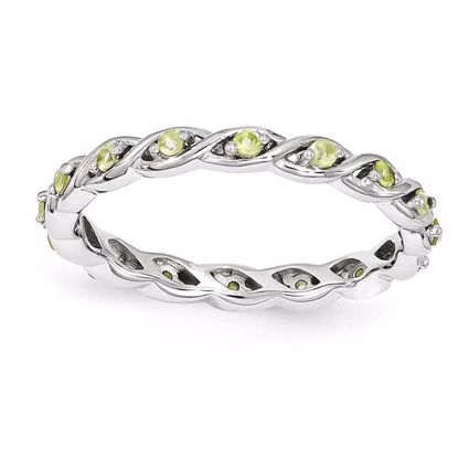 QSK1477-9 Stackable Expressions Sterling Silver Stackable Expressions Peridot Ring