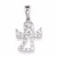 QC7898 Children's Sterling Silver CZ Angel Pendant