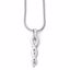 QW264-18 White Ice SS White Ice .02ct. Diamond Twist Necklace