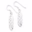 QE3361 Celtic Sterling Silver Dangle Earrings