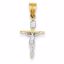 M2591 Confirmation/Communion 14k Two-tone INRI Crucifix Pendant
