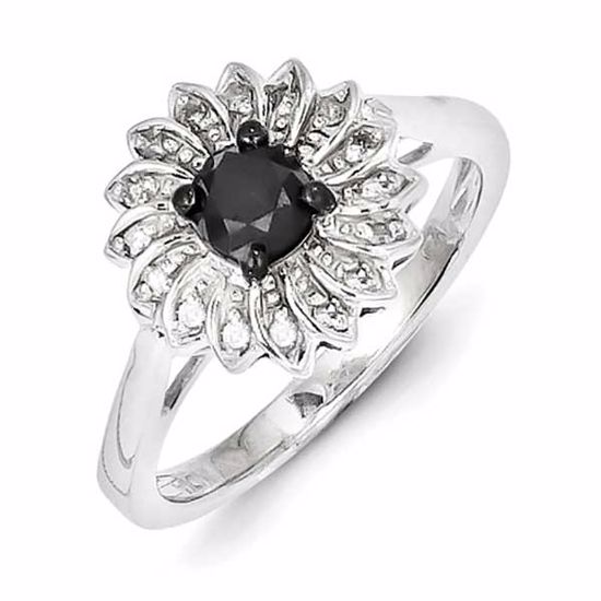 QR5379-8 Closeouts Sterling Silver Diamond Fashion Ring