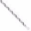 QDX1215 White Night Sterling Silver Black & White Diamond Bracelet
