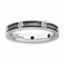 QSK650-5 Stackable Expressions Sterling Silver Stackable Expressions Polished Diamond Antiqued Ring