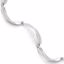 QW179-7.5 White Ice SS White Ice Satin & Polished .04ct. Diamond Bracelet