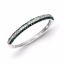 QR5189-7 White Night Sterling Silver Blue and White Diamond Band Ring