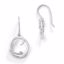 QW248 White Ice SS White Ice .01ct. Diamond Earrings