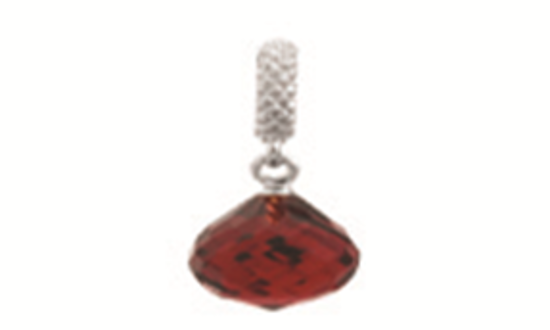 1301-3 Mysterious Drop - Sterling Silver - Red