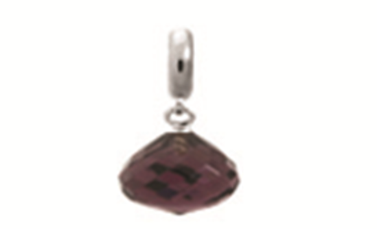 1351-1 Love Drop - Sterling Silver - Purple