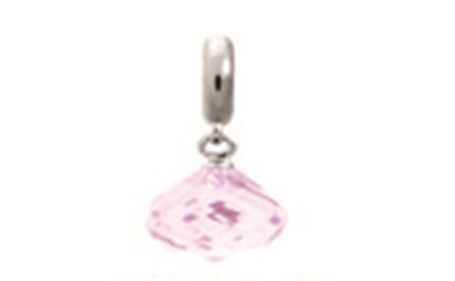 1351-4 Love Drop - Sterling Silver - Pink