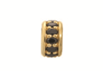 1600-2 Dreamy Dot - 18K Gold Plated - Black