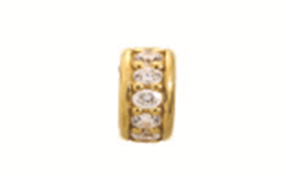 1600-4 Dreamy Dot 18K Gold Plated - White