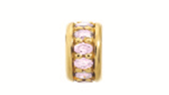 1600-5 Dreamy Dot - 18K Gold Plated - Pink