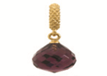 1801-1 Mysterious Drop - 18K Gold Plated - Purple