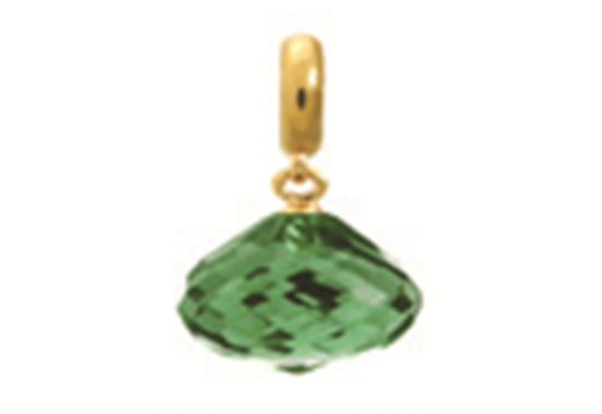 1850-5 Love Drop - 18K Gold Plated - Green