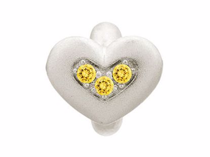 41300-5 Citrine Triple Love Silver