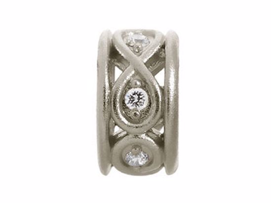 41353-1 Sparkling White Eternity Silver