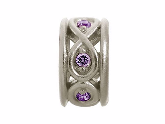 41353-5 Sparkling Amethyst Eternity Silver