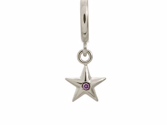 43267-3 Amethyst Shiny Star Silver