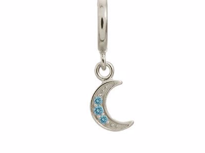 43303-3 Sky Blue Moon Shine Drop Silver