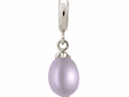 43306-5 Purple Pearl Drop Silver