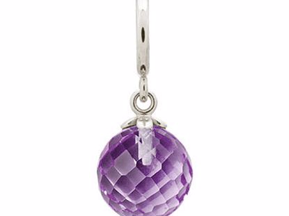 43352-4 Amethyst Love Drop Silver