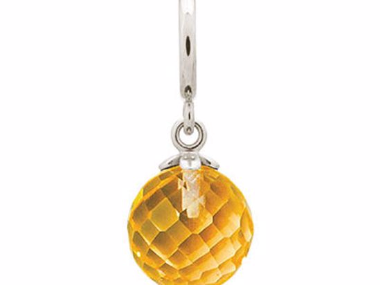 43352-8 Citrine Love Drop Silver