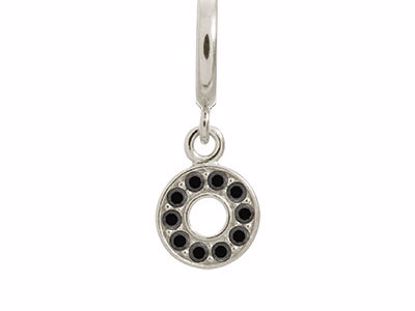 43500-2 Black Circle of Love Silver