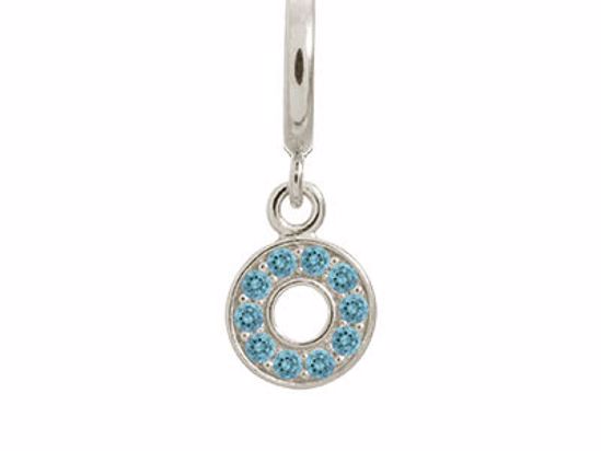 43500-5 Sky Blue Circle of Love Silver