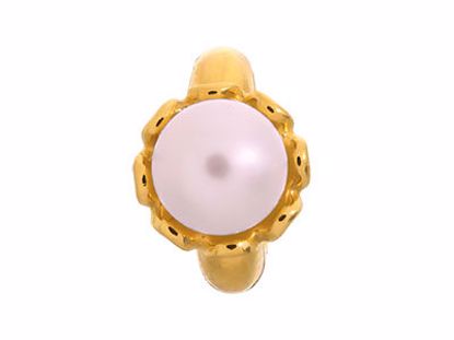 51252-4 Rose Pearl Flower Gold