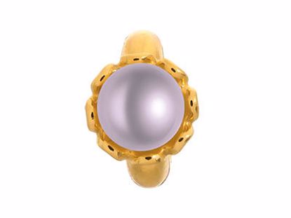 51252-5 Purple Pearl Flower Gold