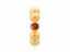 51253-3 Garnet Flashy Dot Gold