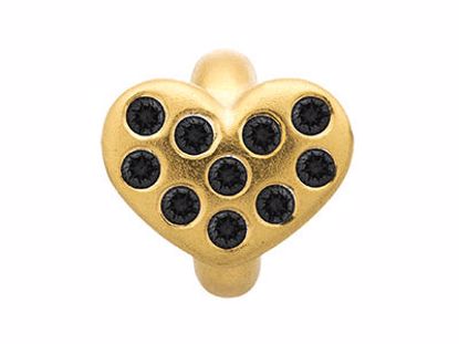 51501-1 Black Heart of Love Gold