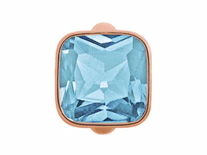 61302-3 Big Sky Blue Cube Rose Gold