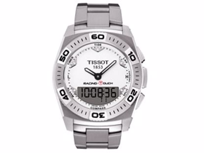T0025201103100 Racing-Touch Men's Silver Quartz Classic Watch