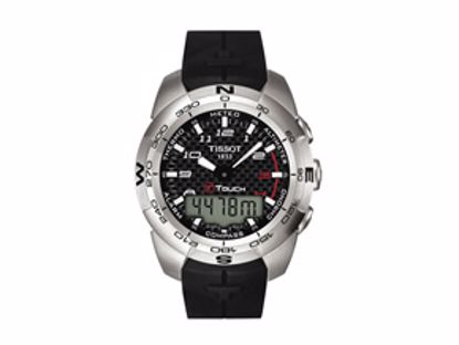 T0134201720200 T-Touch Expert Men's Black Quartz Chronograph Rubber Watch