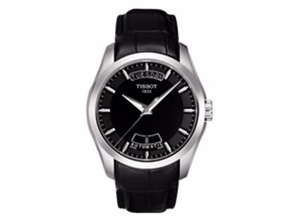 T0354071605100 Couturier Men's Black Automatic Leather Watch