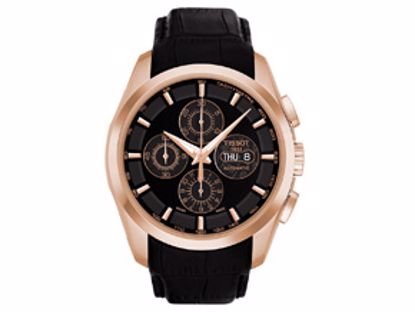 T0356143605100 Couturier Men's Automatic Black Leather Strap Watch