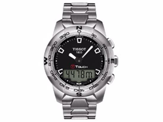 T0474201105100 T-Touch II Men's Black Quartz Multifunction Steel Watch