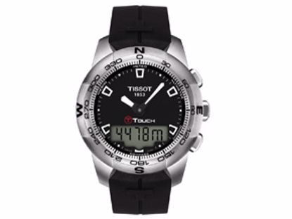 T0474201705100 T-Touch II Men's Black Quartz Multifunction Rubber Watch